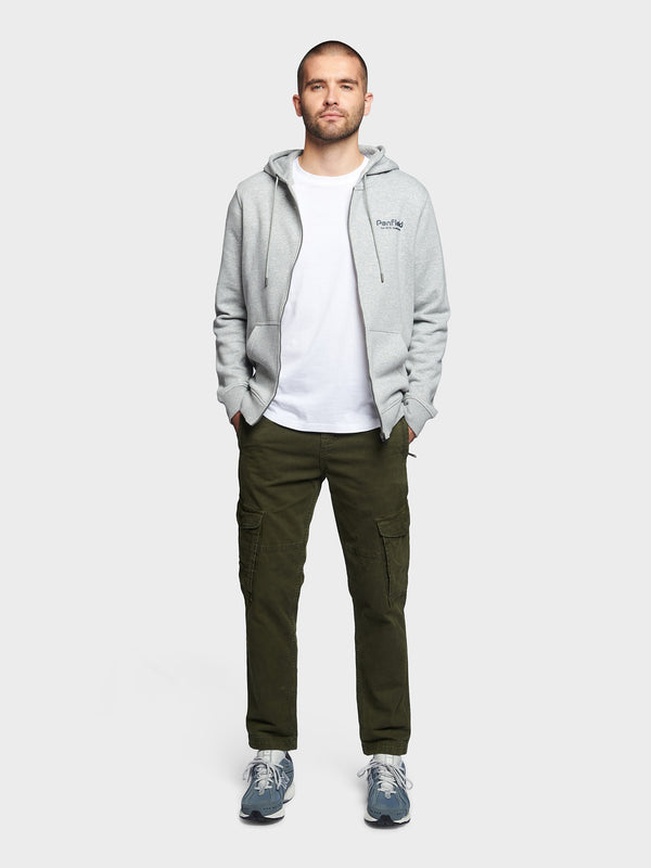 Penfield Hudson Script Zip Hoodie Herren Grau | P-1230456
