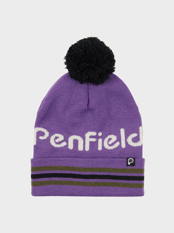 Penfield Intarsia Knit Bobble Hut Herren Lila | P-1945087