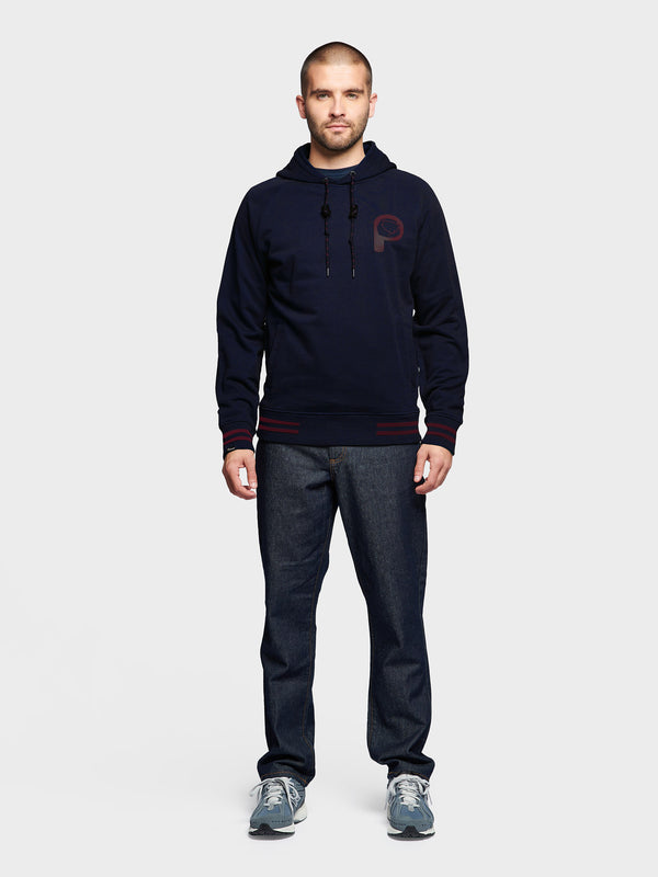 Penfield Large P Bear Chest Print Hoodie Herren Navy Blau | P-9453710