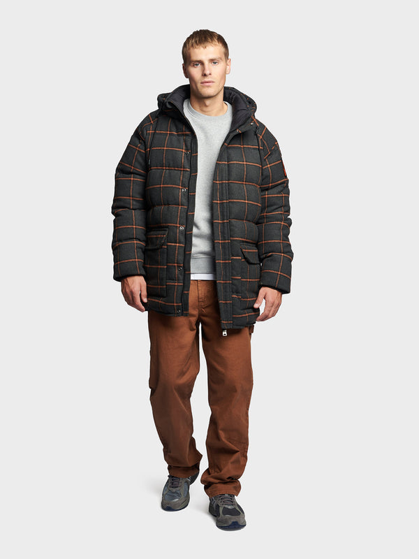 Penfield Longline Check Pufferjacke Herren Blau | P-2954170