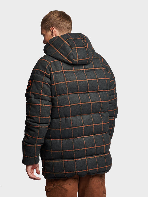 Penfield Longline Check Pufferjacke Herren Blau | P-2954170
