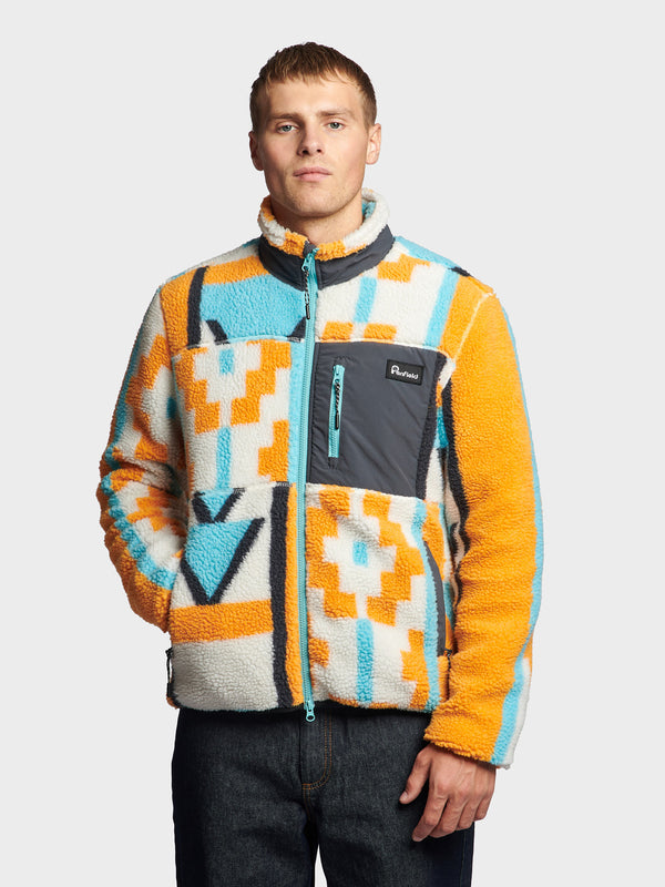 Penfield Mattawa Geo Print Borg Fleecejacke Herren Mehrfarbig | P-9285064