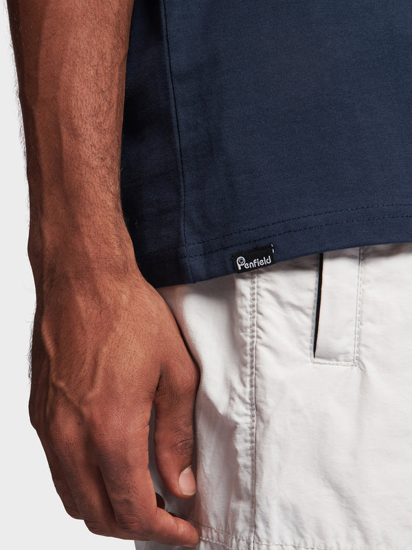 Penfield Multi Symbols T-shirts Herren Navy Blau | P-5640392