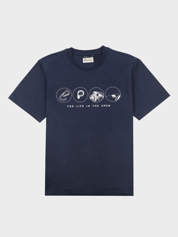 Penfield Multi Symbols T-shirts Herren Navy Blau | P-5640392