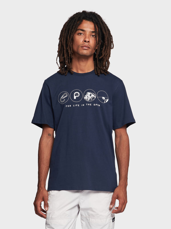 Penfield Multi Symbols T-shirts Herren Navy Blau | P-5640392