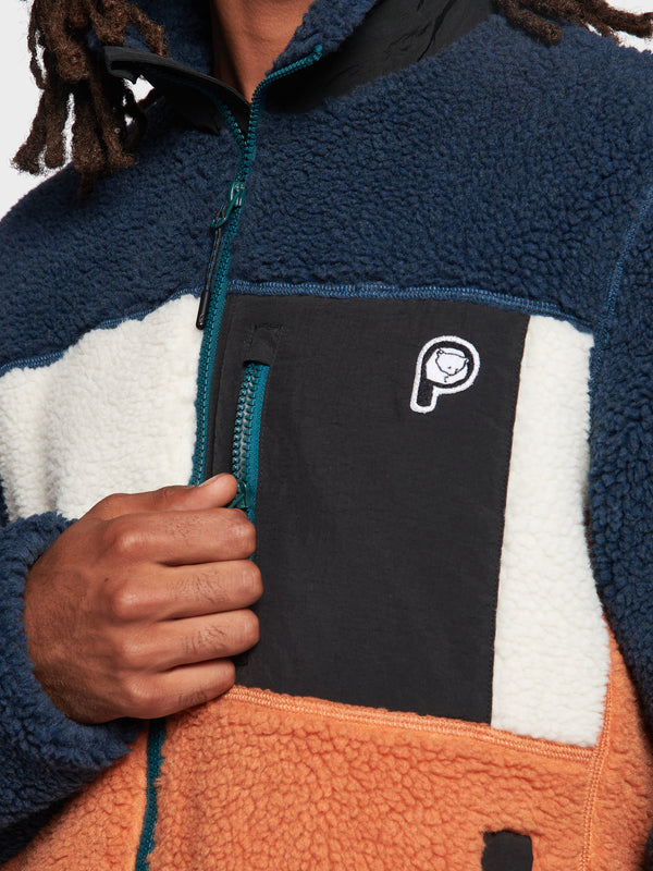 Penfield P Bear Borg Fleecejacke Herren Blau Türkis | P-9415832