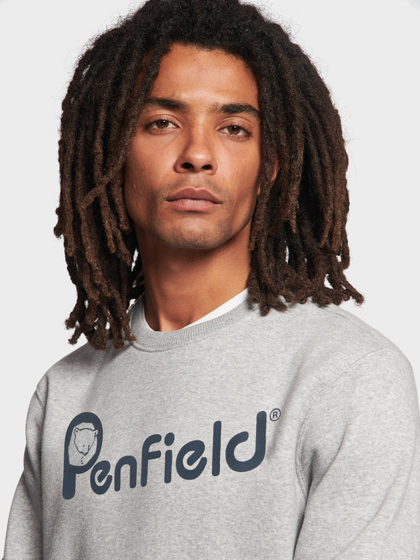 Penfield P Bear Chest Print Pullover Herren Grau | P-0456921