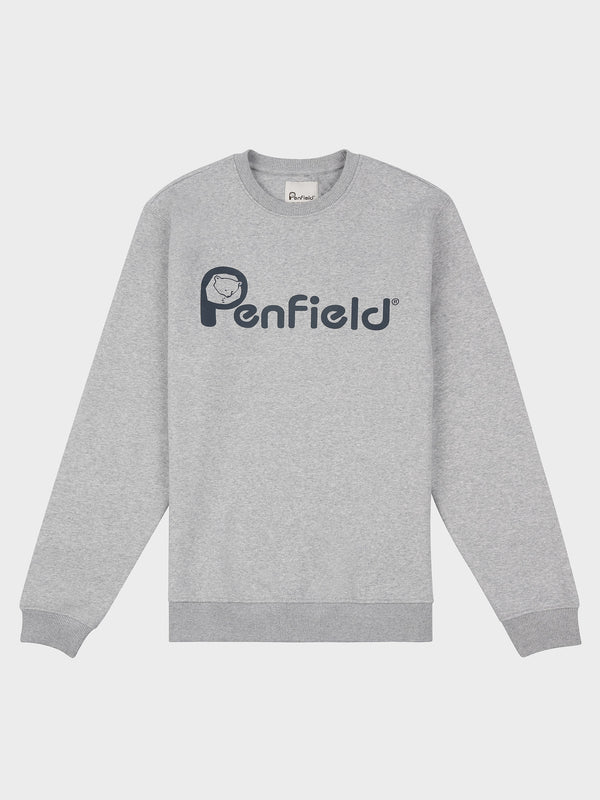 Penfield P Bear Chest Print Pullover Herren Grau | P-0456921
