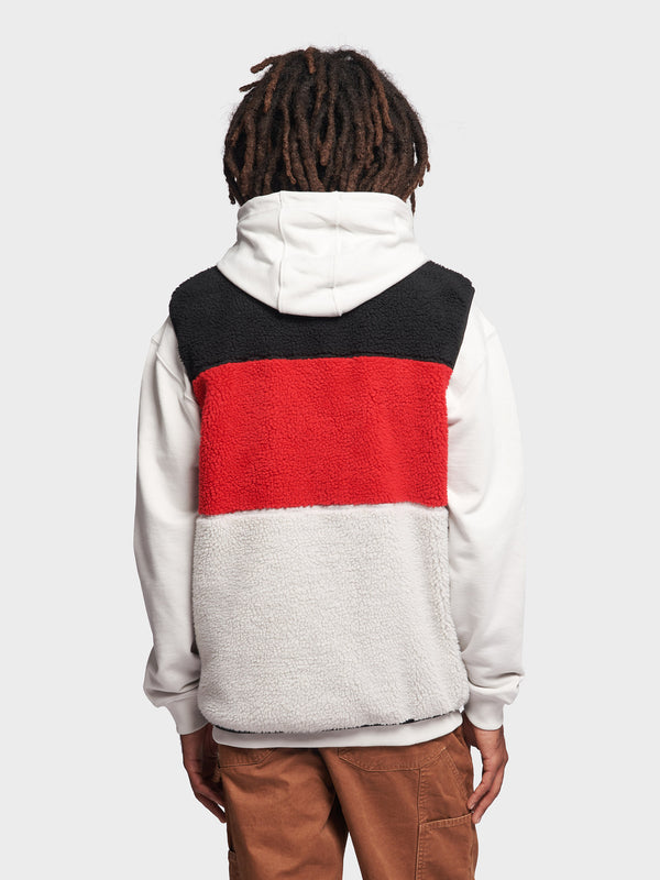 Penfield P Bear Colour Block Borg Weste Herren Silber | P-1438069