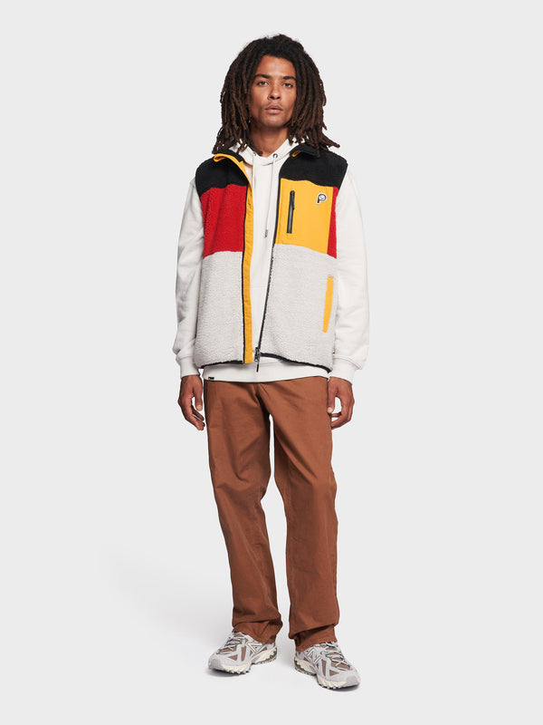 Penfield P Bear Colour Block Borg Weste Herren Silber | P-5480697