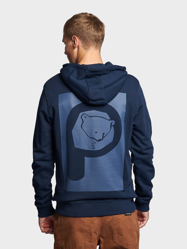 Penfield P Bear Graphic Print Hoodie Herren Navy Blau | P-9064837