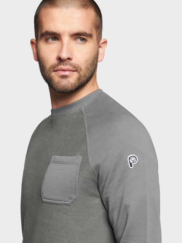 Penfield P Bear Reverse Loopback Pullover Herren Grau | P-4896530