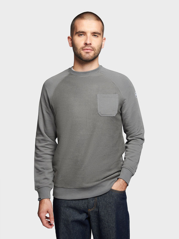 Penfield P Bear Reverse Loopback Pullover Herren Grau | P-4896530