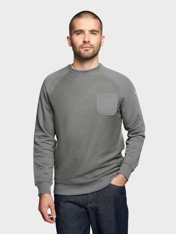 Penfield P Bear Reverse Loopback Pullover Herren Grau | P-4896530