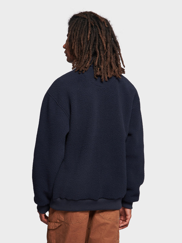 Penfield Penfield 1/4 Zip Funnel Sweatshirt Herren Navy Blau | P-0718349