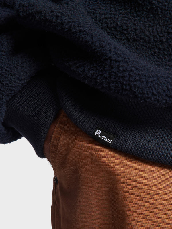 Penfield Penfield 1/4 Zip Funnel Sweatshirt Herren Navy Blau | P-0718349