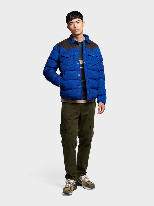 Penfield Penfield Contrast Yoke Pufferjacke Herren Blau | P-6547183