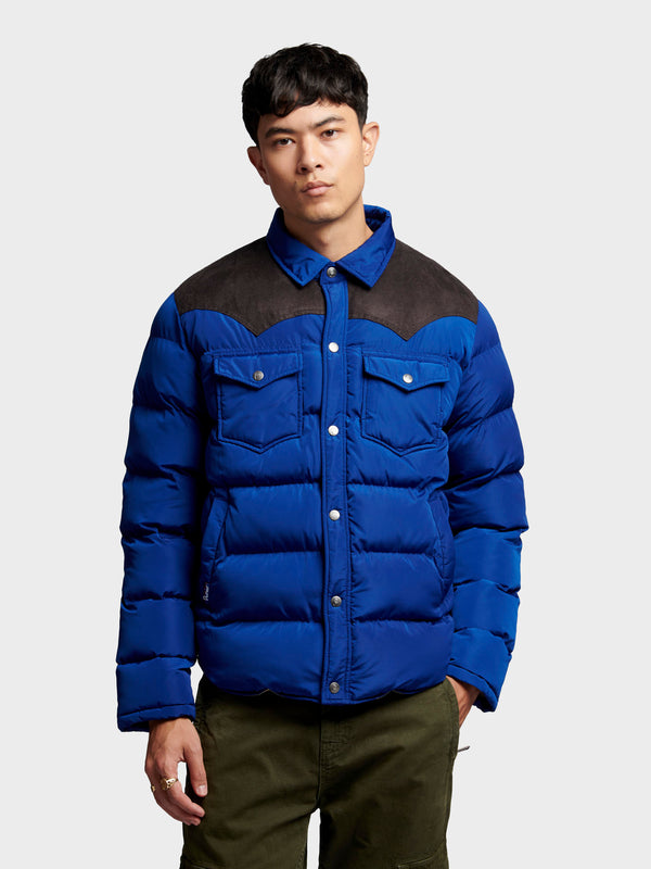 Penfield Penfield Contrast Yoke Pufferjacke Herren Blau | P-6547183