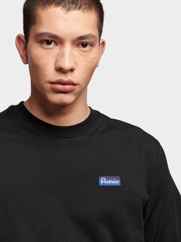 Penfield Penfields Men Original Logo T-shirts Herren Schwarz | P-7408256