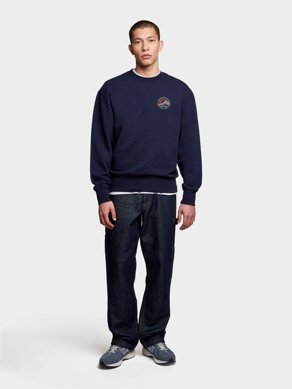 Penfield Relaxed Fit Circle Mountain Sweatshirt Herren Navy Blau | P-9107483