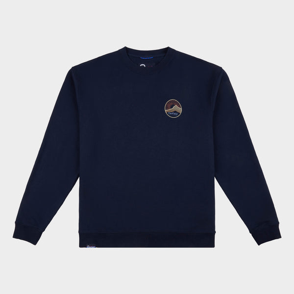 Penfield Relaxed Fit Circle Mountain Sweatshirt Herren Navy Blau | P-9107483