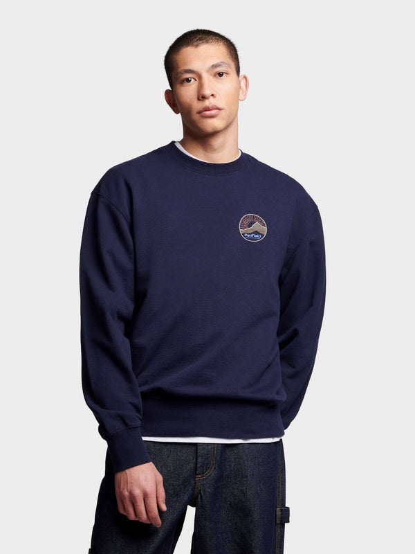 Penfield Relaxed Fit Circle Mountain Sweatshirt Herren Navy Blau | P-9107483