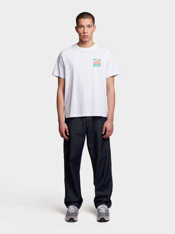 Penfield Relaxed Fit Mountain Back Print T-shirts Herren Weiß | P-9135678