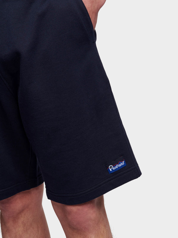 Penfield Relaxed Fit Original Logo Kurze Hose Herren Blau | P-7351960