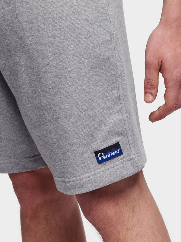 Penfield Relaxed Fit Original Logo Kurze Hose Herren Grau | P-9273584