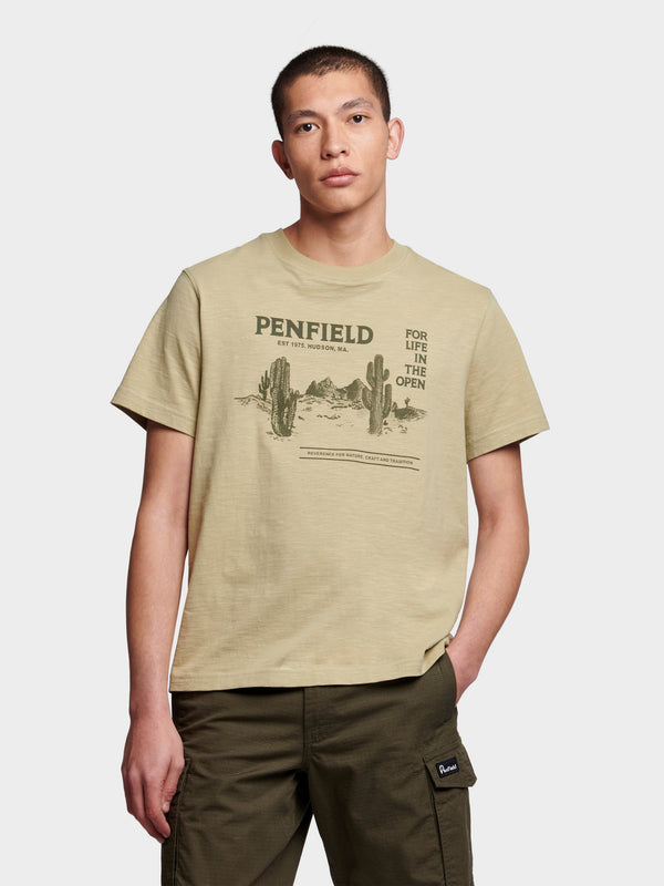 Penfield Relaxed Fit Reverence Print T-shirts Herren Grün | P-5309648