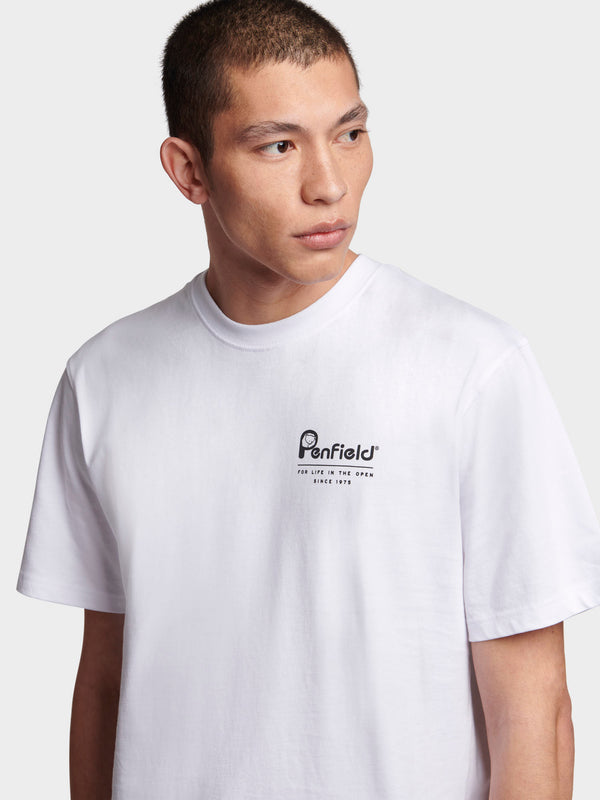 Penfield Relaxed Fit Valley T-shirts Herren Weiß | P-4019837