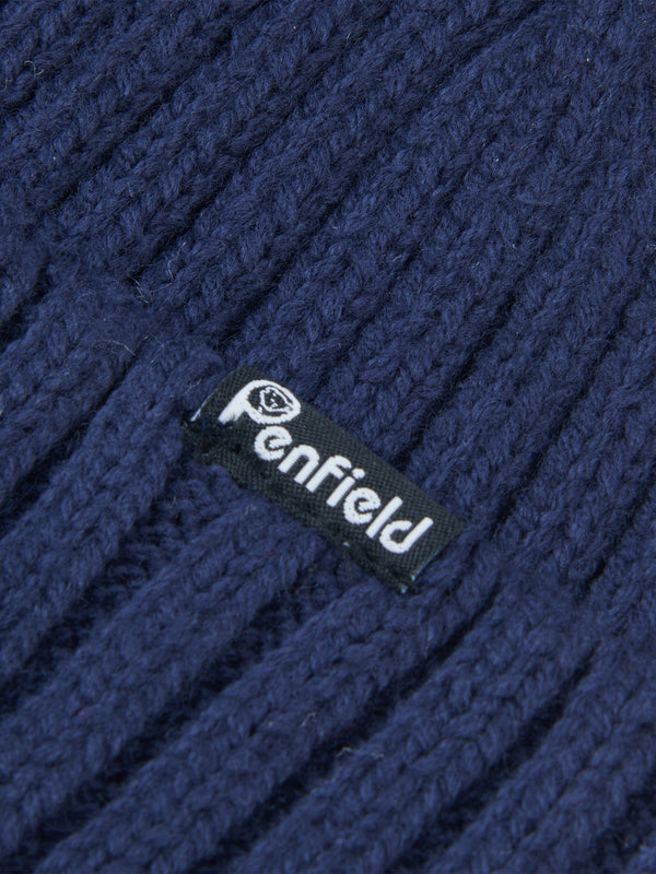 Penfield Ribbed Fisherman Mütze Herren Navy Blau | P-3692410