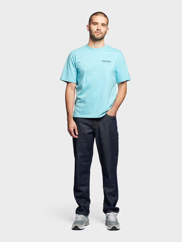 Penfield Script T-shirts Herren Blau | P-5180792