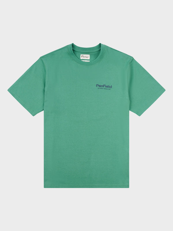 Penfield Script T-shirts Herren Grün | P-9861204