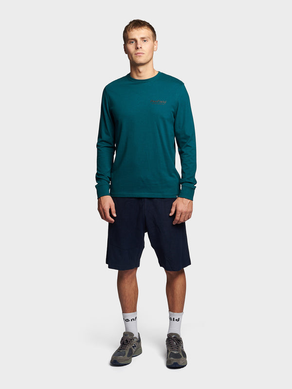 Penfield Sketch Mountain Back Graphic Long Sleeve T-shirts Herren Tiefestürkis | P-2105798
