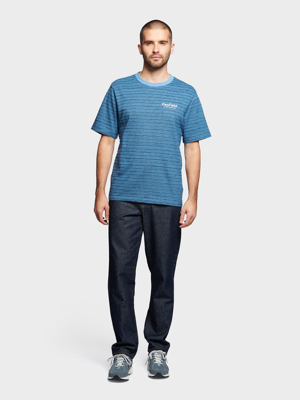 Penfield Textured Stripe T-shirts Herren Blau | P-3124076
