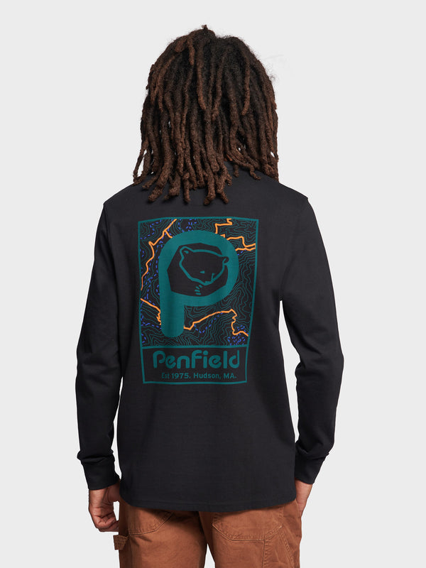 Penfield Trail Long Sleeve T-shirts Herren Schwarz | P-9301756