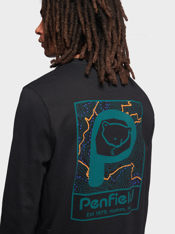 Penfield Trail Long Sleeve T-shirts Herren Schwarz | P-9301756