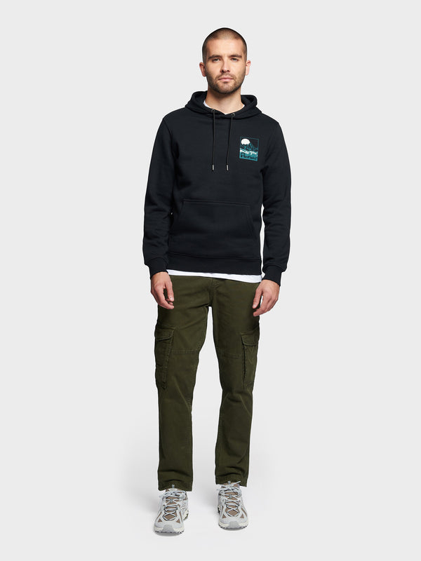 Penfield Washed Mountain Graphic Hoodie Herren Schwarz | P-4153078