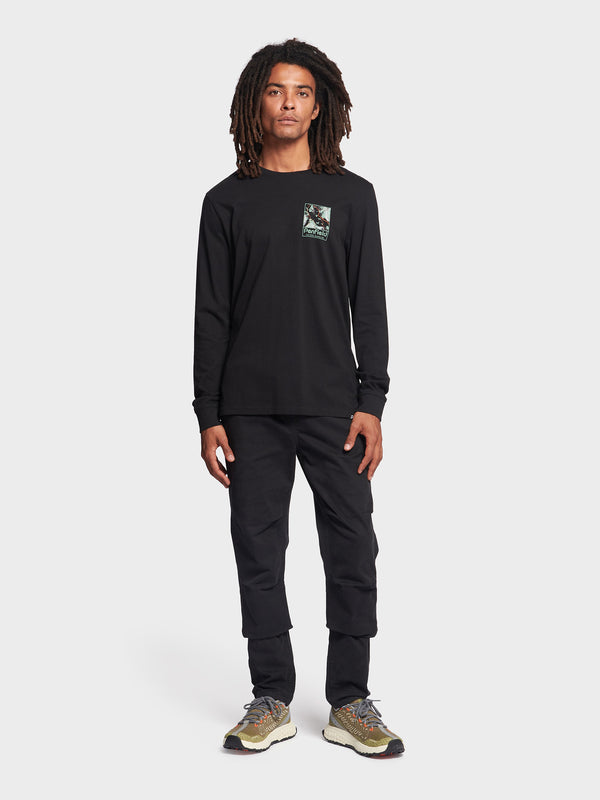 Penfield Yosemite Trail Satellite Long Sleeve T-shirts Herren Schwarz | P-1830259