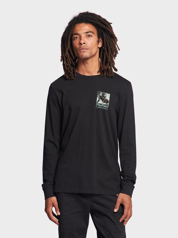 Penfield Yosemite Trail Satellite Long Sleeve T-shirts Herren Schwarz | P-1830259