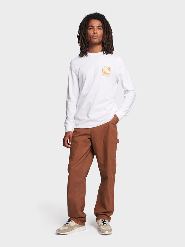 Penfield Yosemite Trail Satellite Long Sleeve T-shirts Herren Weiß | P-3802649